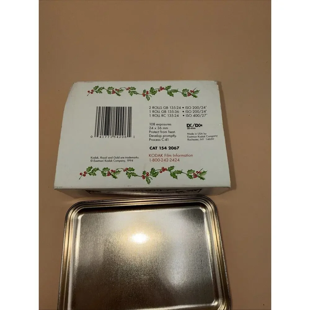 Vintage Kodak Film Memories Collection Tin Holiday Commemorative Vol. 1 1994